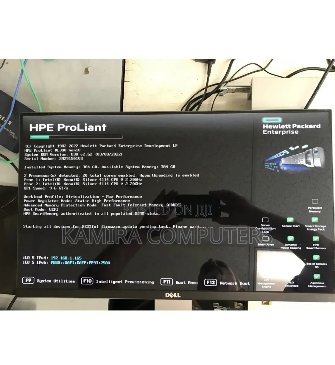 New Server HP ProLiant DL380 Gen10 64GB Intel Xeon HDD 1T