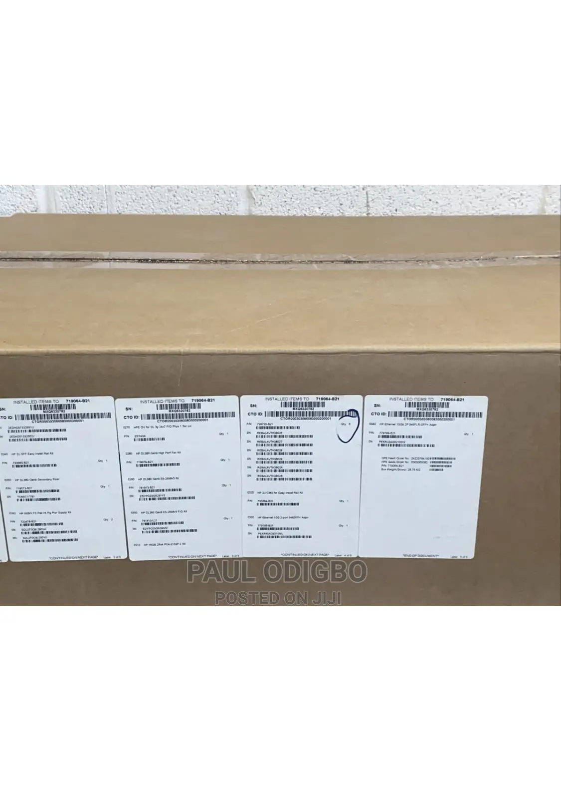 New Server HP ProLiant DL380 Gen9 64GB Intel Xeon HDD 4T