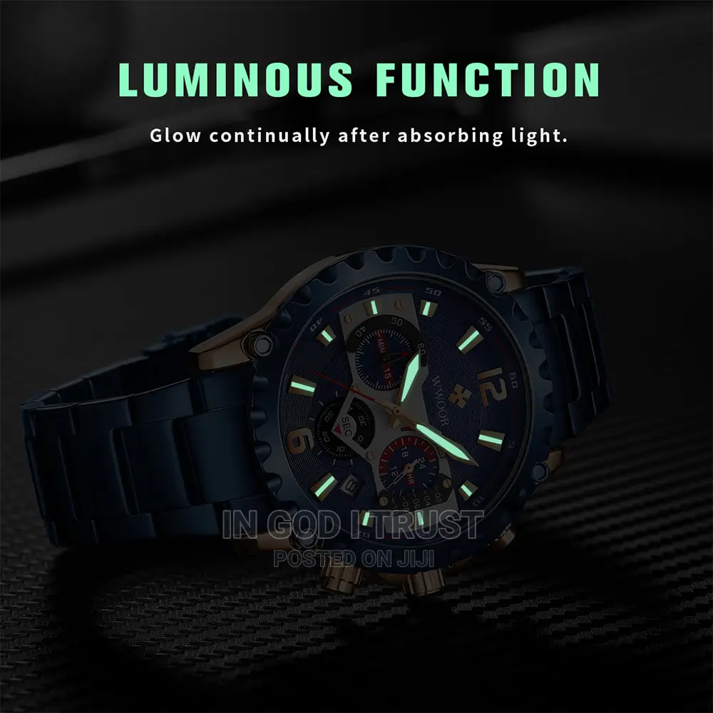 Relogio Masculino WWOOR 2023 New Gold Watch for Men