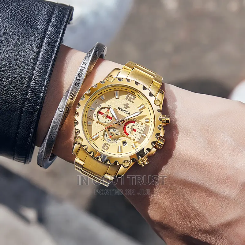 Relogio Masculino WWOOR 2023 New Gold Watch for Men