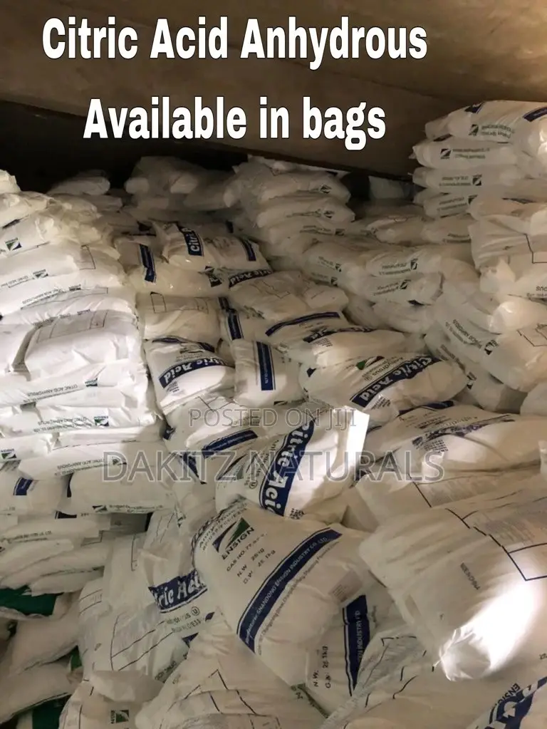Citric Acid Anhydrous 25kg Bags