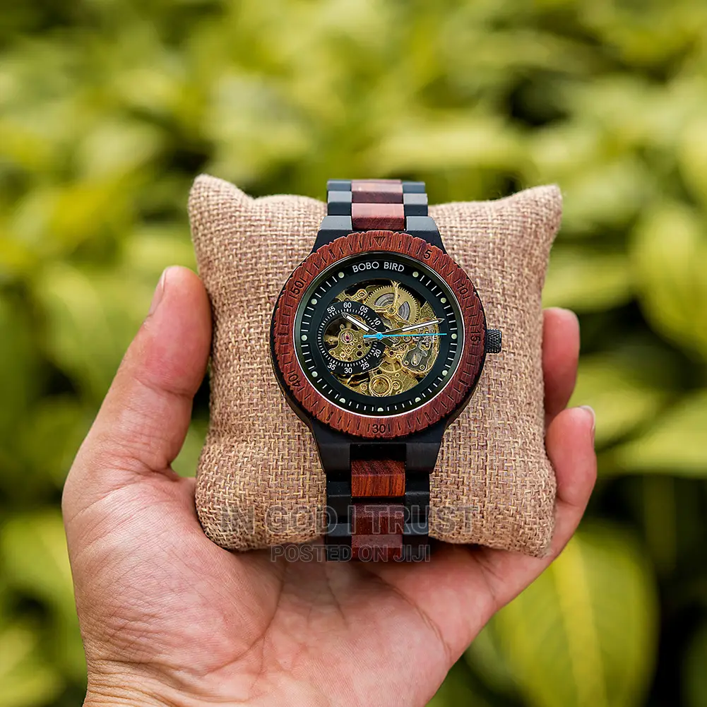 Bobo Bird Wood Mechanical Watch Men Relogio Masculino