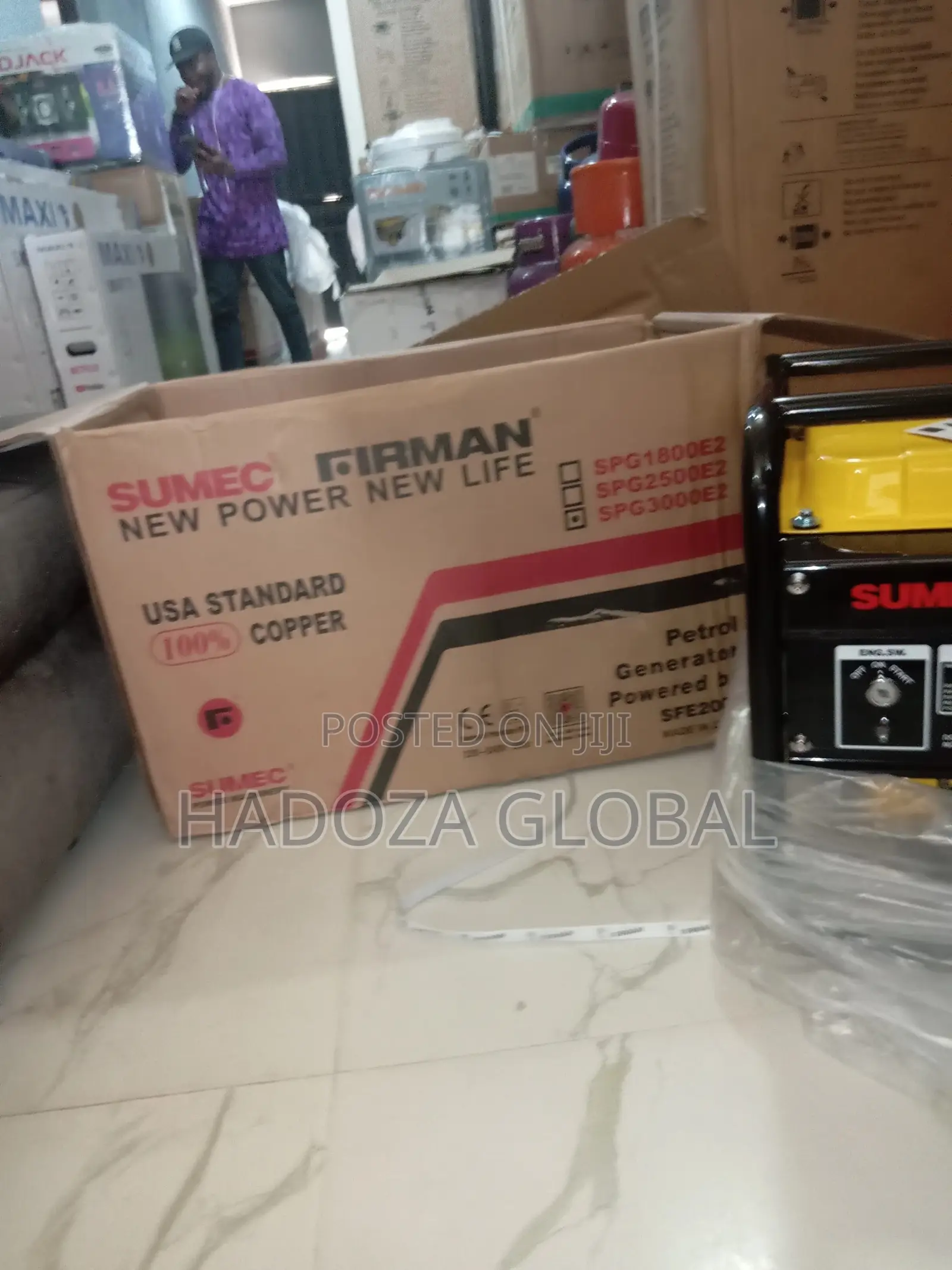 FIRMAN Spg3000e2 5.5KVA Runtime Per Tankful 13hrs ON 50%Load