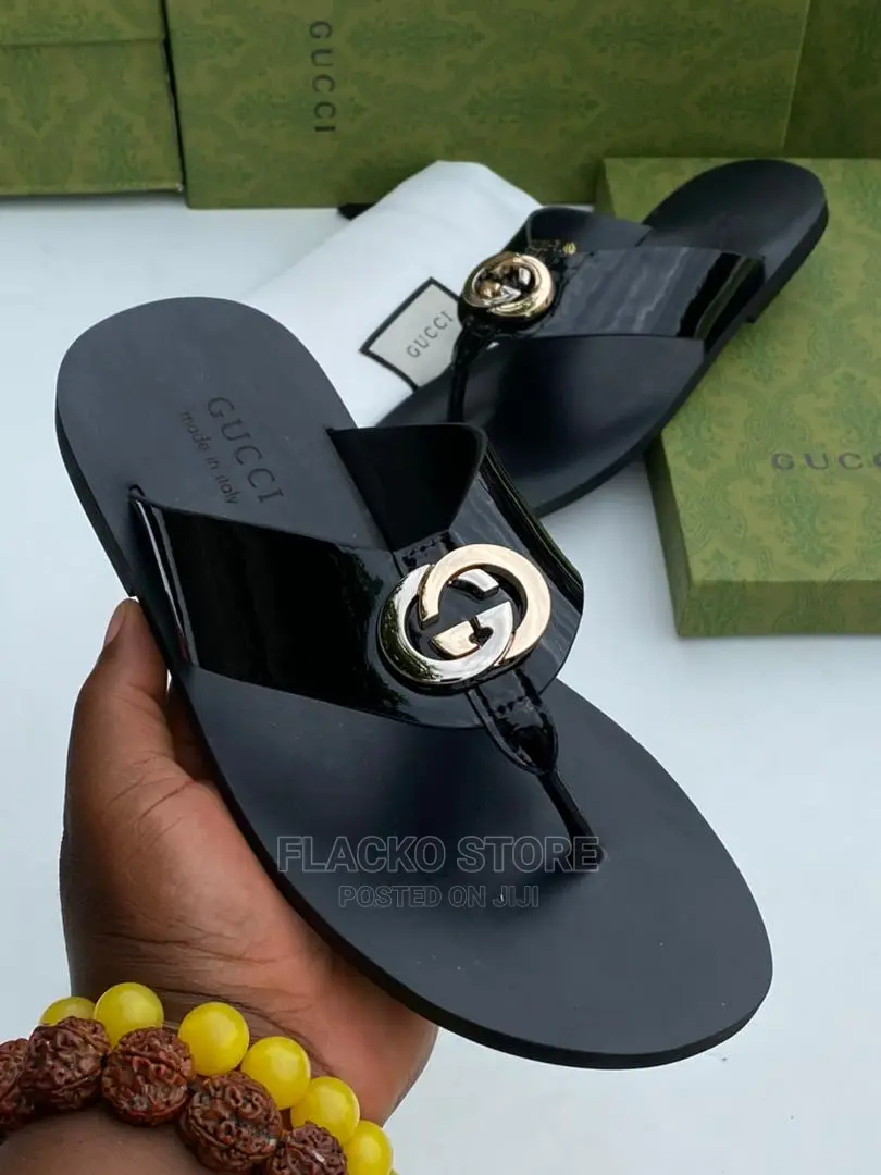 Original Gucci Leather Casual Slippers