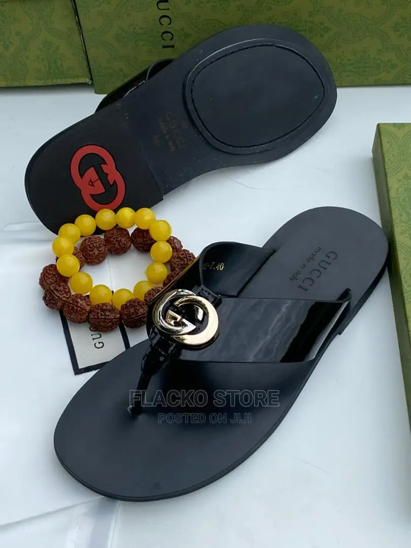 Original Gucci Leather Casual Slippers