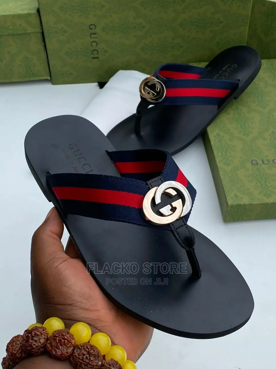 Original Gucci Leather Casual Slippers