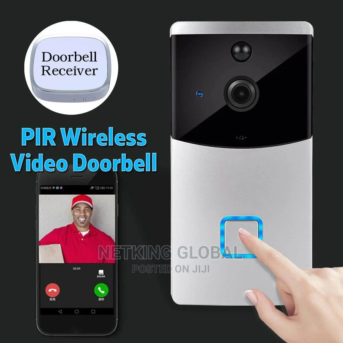 Smart Wireless Wifi Ring Doorbell Video Camera Phone Bell