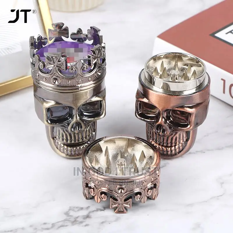 3 Layers Skull Tobacco Herb Spice Grinder Crusher