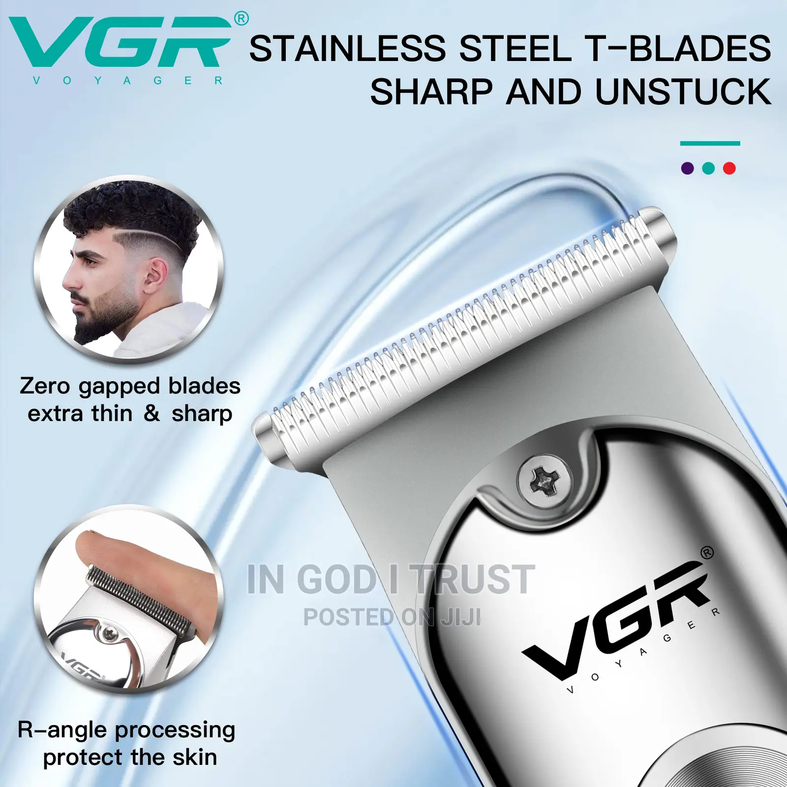 VGR Hair Trimmer Professional Hair Clipper Wireless