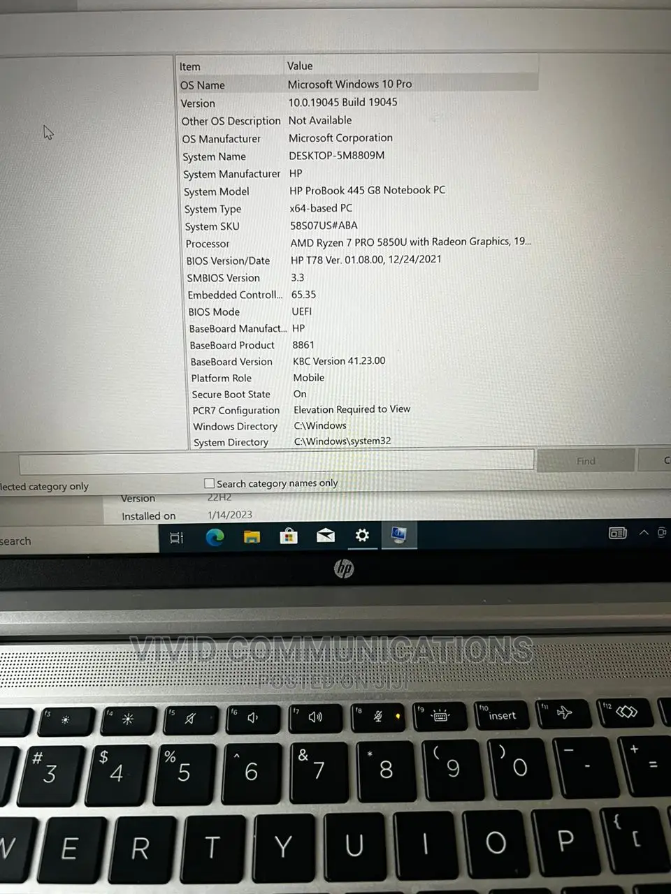 Laptop HP ProBook 440 G8 16GB AMD Ryzen 7 SSD 256GB