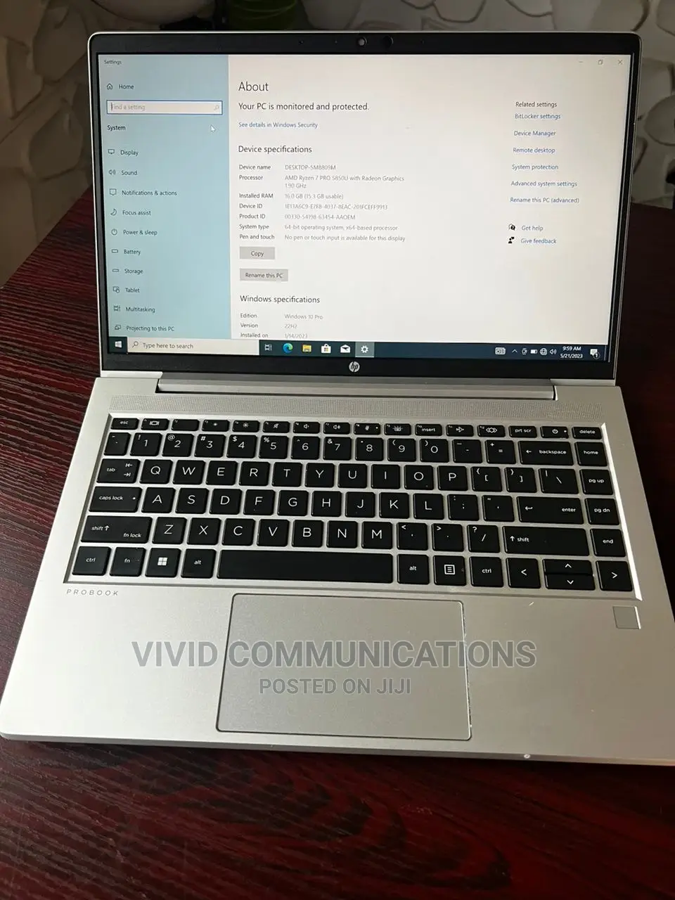 Laptop HP ProBook 440 G8 16GB AMD Ryzen 7 SSD 256GB