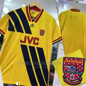 Original Arsenal JVC Yellow Retro Vintage Jerser
