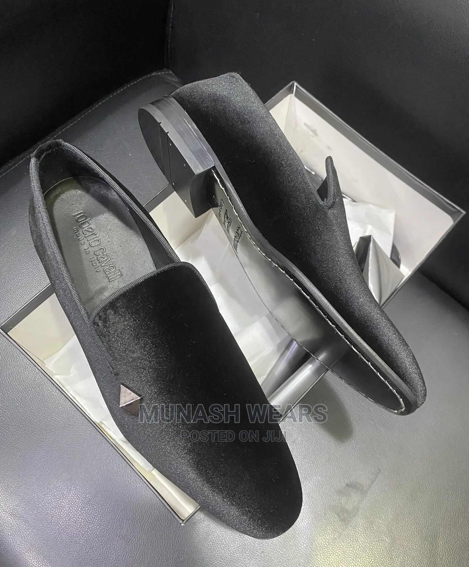 Original Italian Roberto Cavali Velvet Shoe