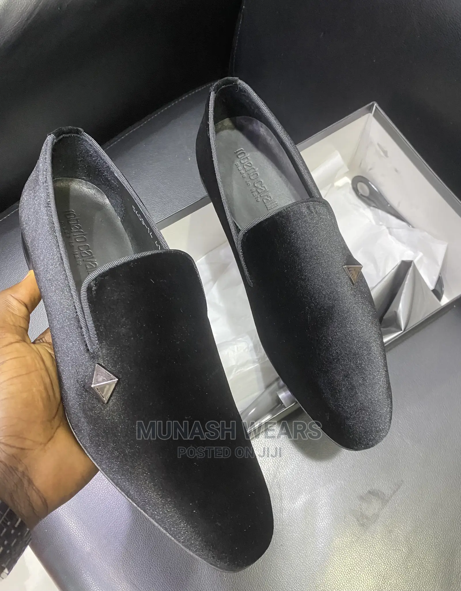 Original Italian Roberto Cavali Velvet Shoe