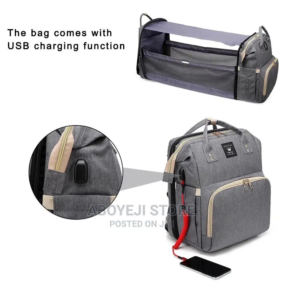 2 In1 Multifunctional Diaper Bag and Travel Backpack