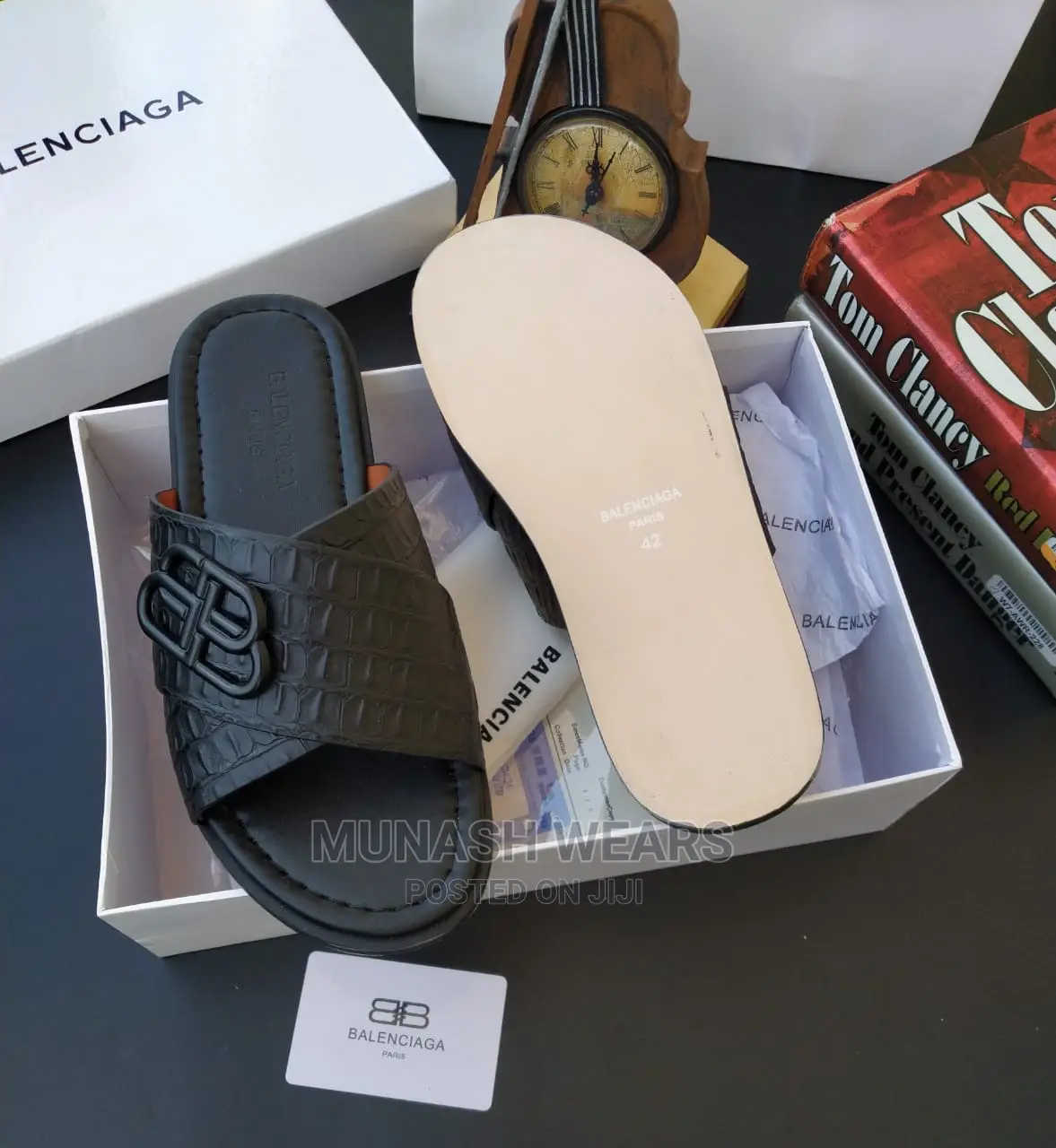 Men Luxury Leather Slipers