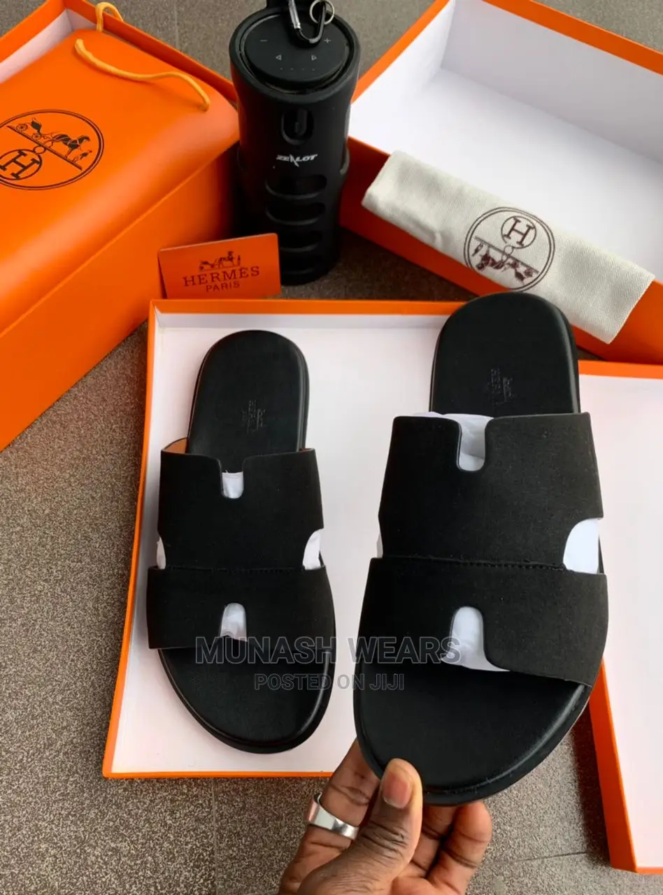 Men Luxury Leather Slipers