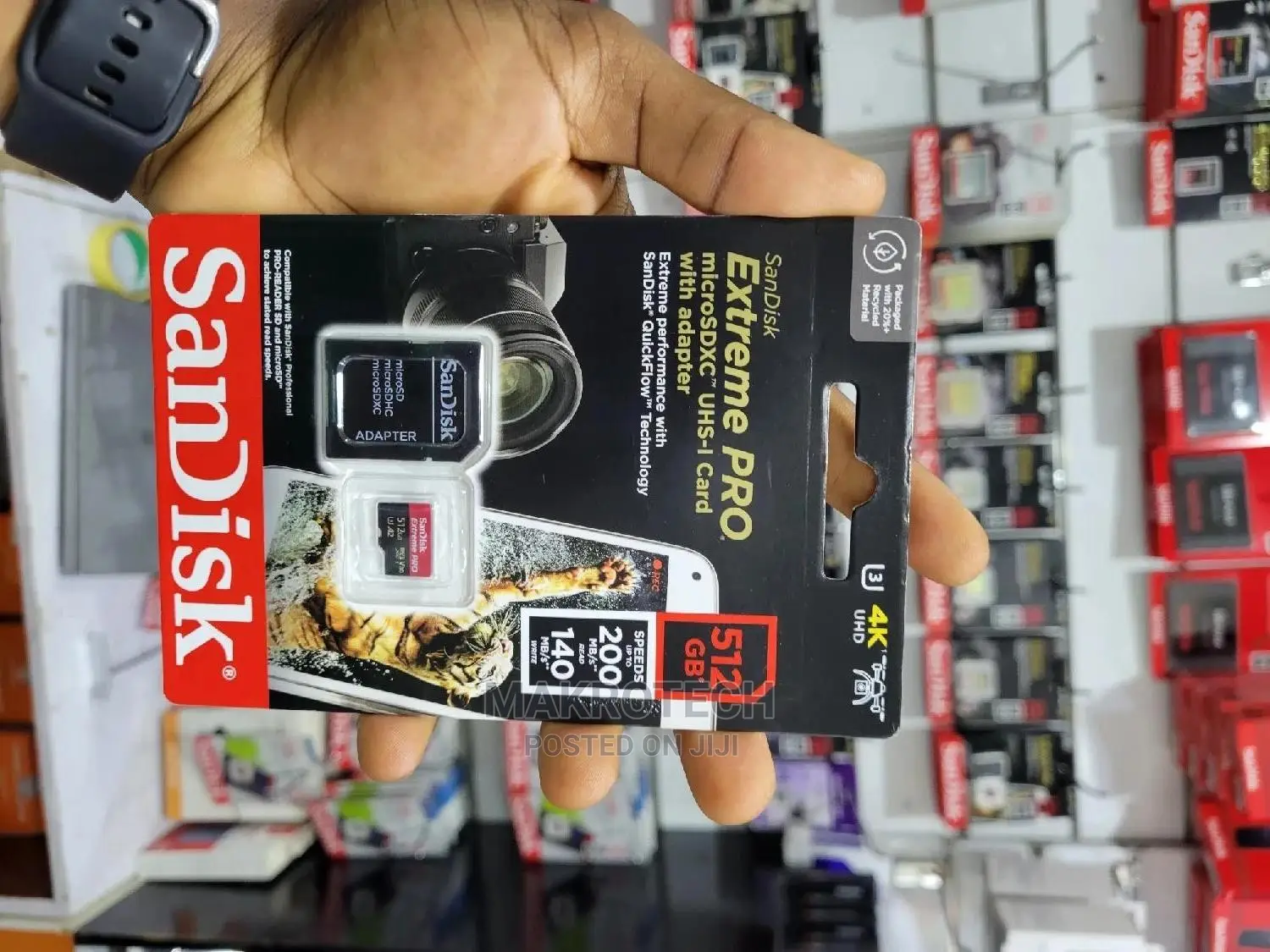 Sandisk 512GB Extreme Pro Microsd Memory Card With Adapter