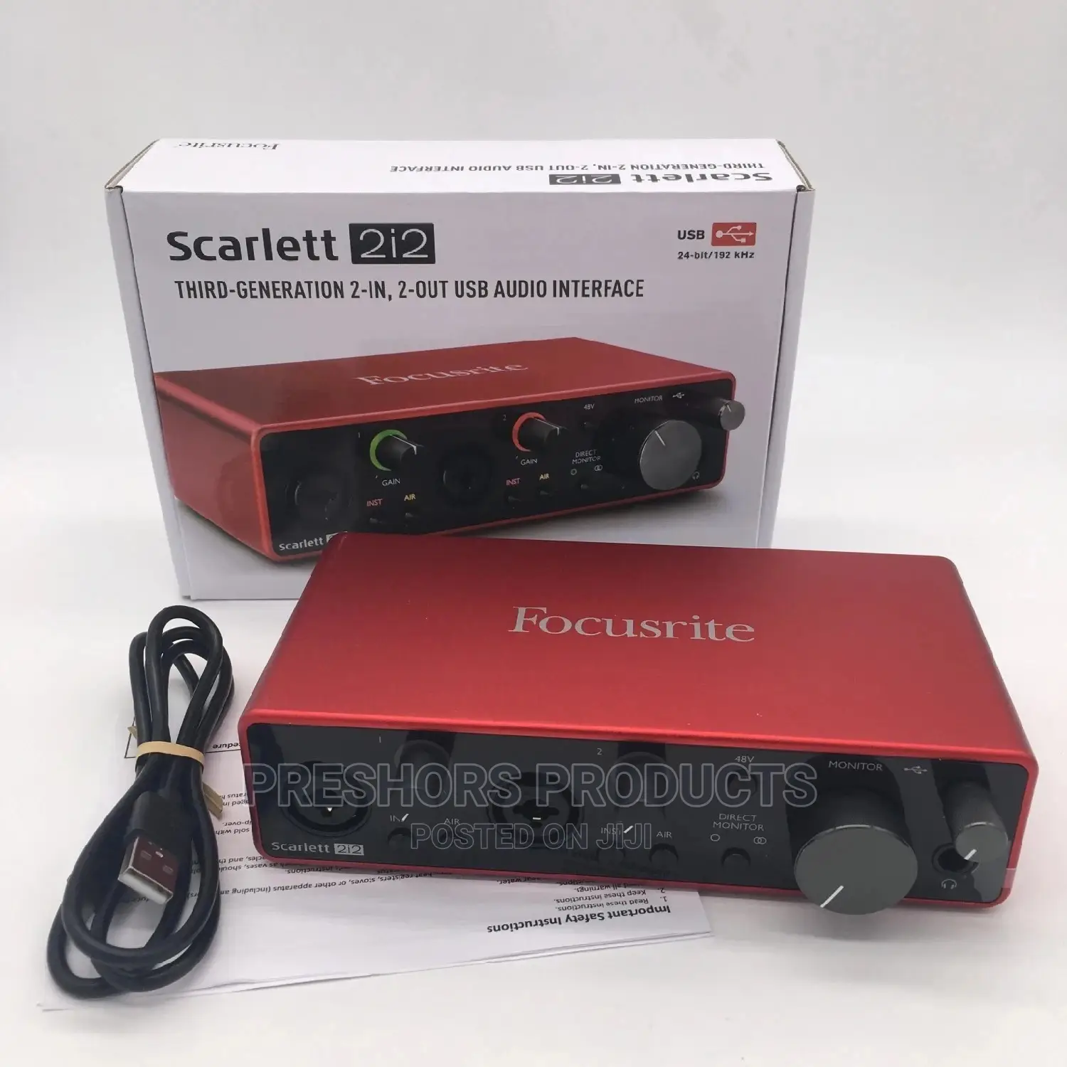 Scarlett 2i2 Third Generation With Drive Usb Audio Interface