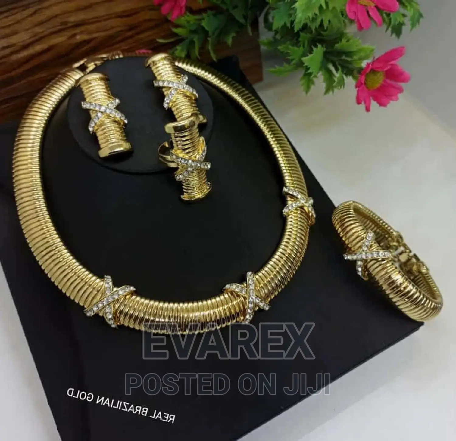 Brazilian Gold 4 Set X-Design Jewelry