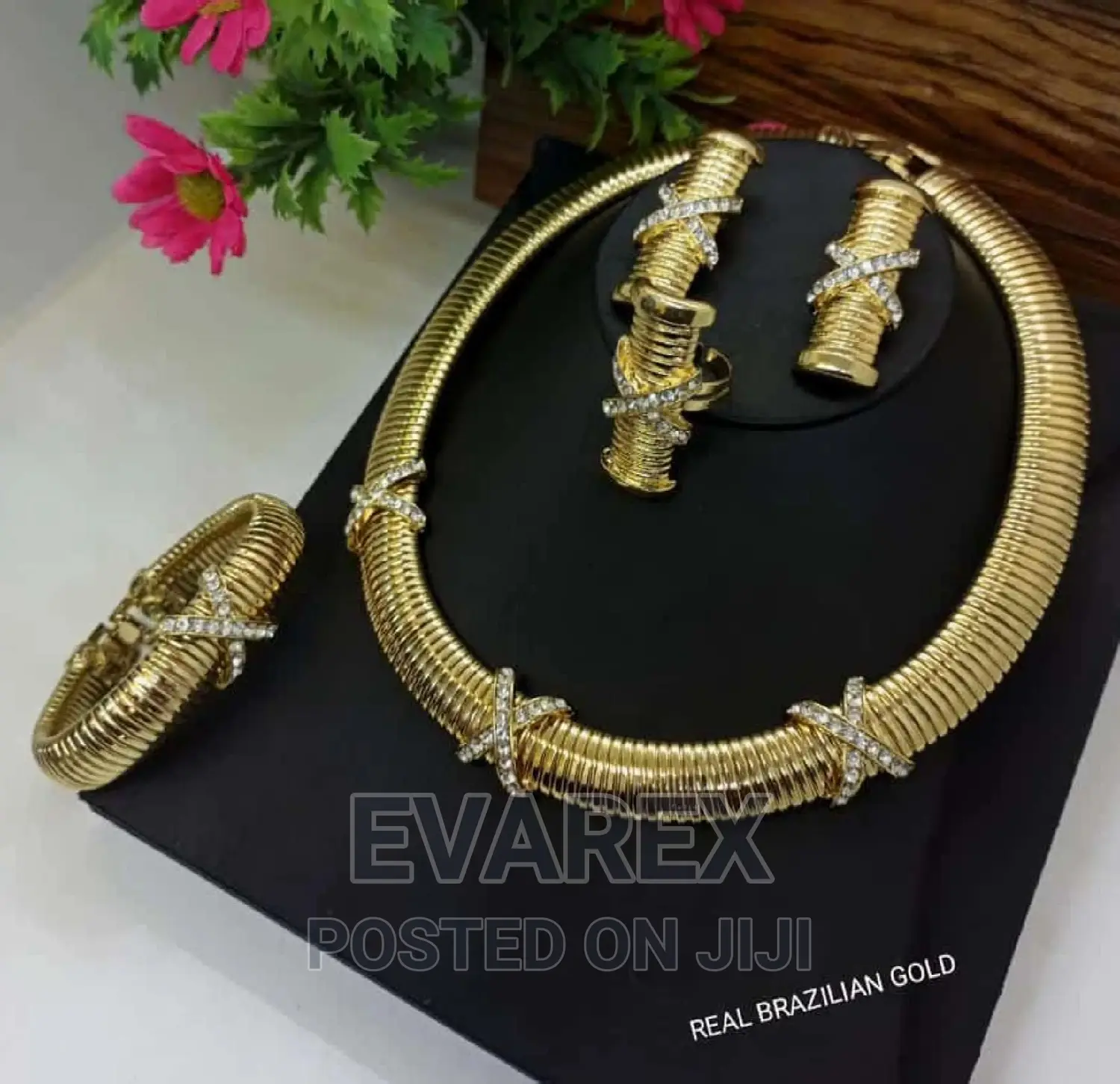 Brazilian Gold 4 Set X-Design Jewelry