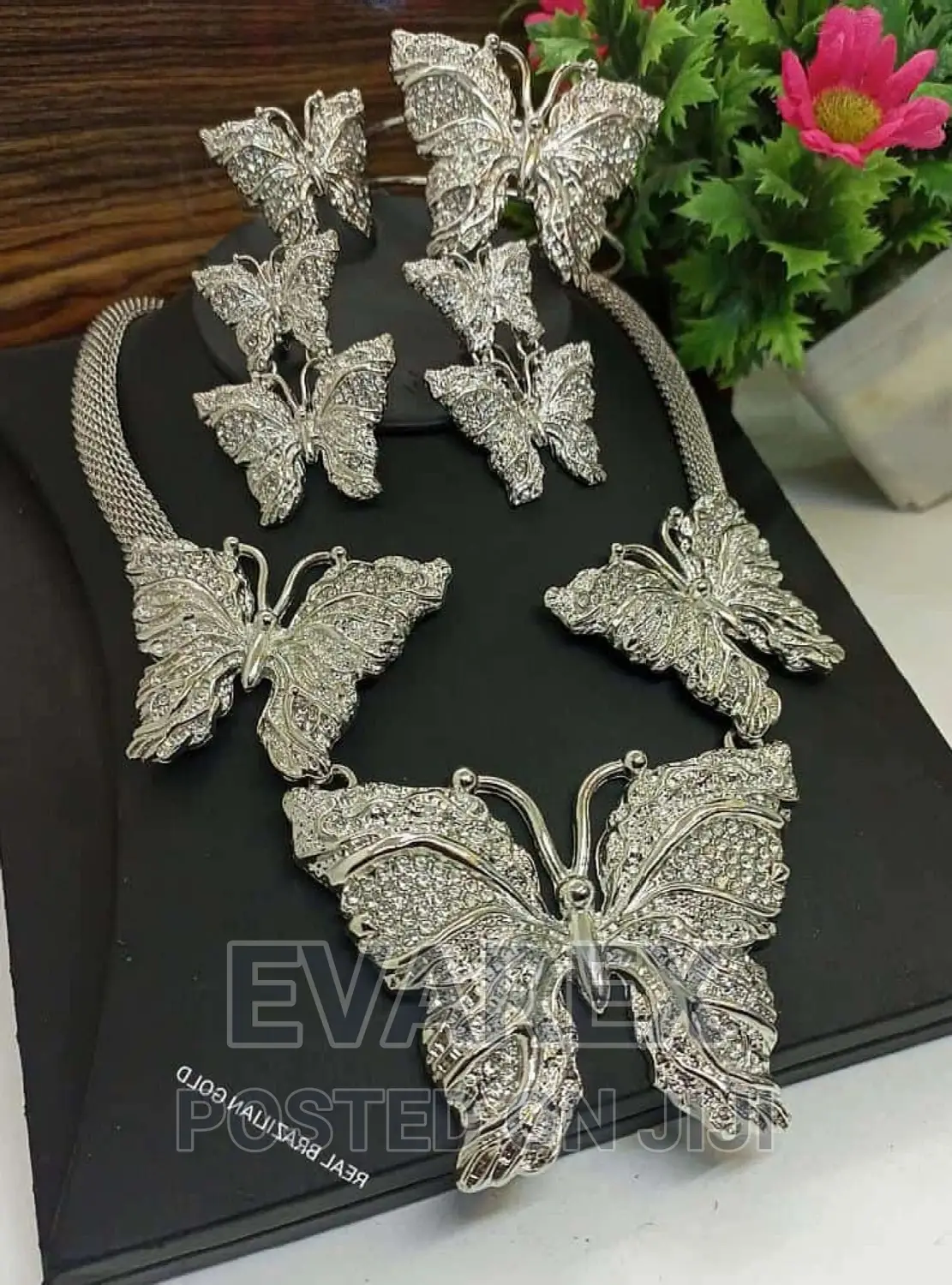 Brazilian Gold Butterfly Design 4 Set Jewelry