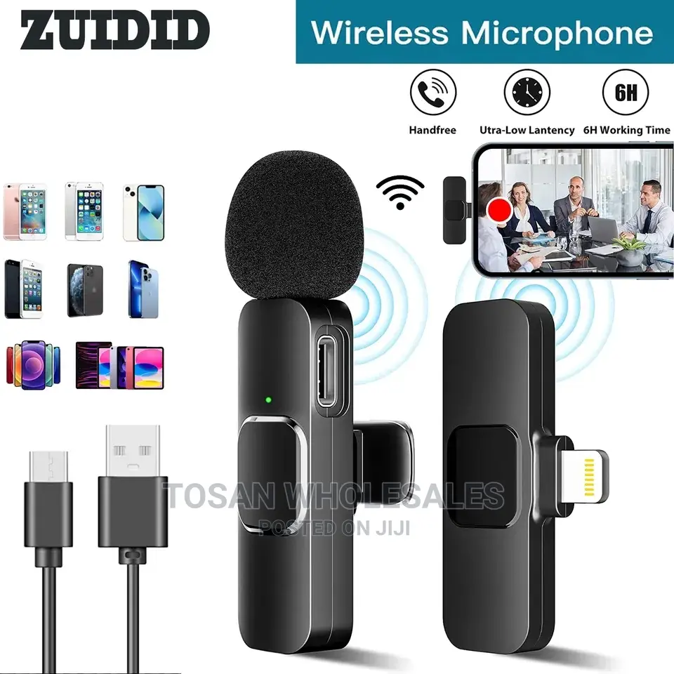 Double Wireless Bluetooth Microphone Recording Mic