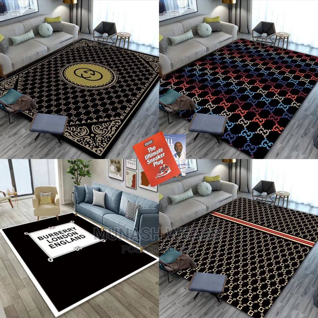 Quality Living Room Designed Super Soft Royal Center Rug.