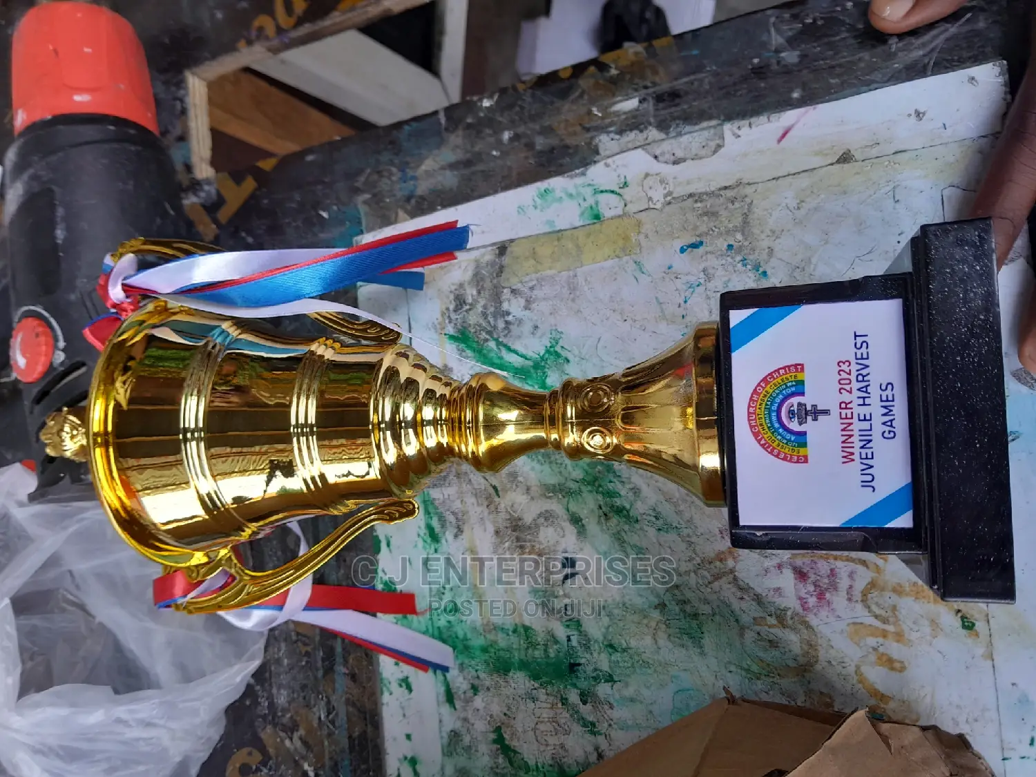 Trophy Award With Printing H9