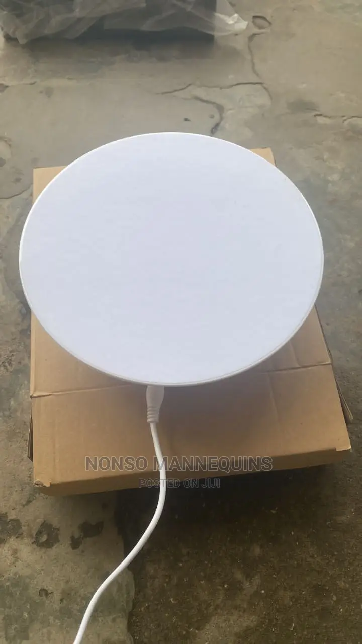 Pure White 3kg Load Capacity Rotator And Turn Table