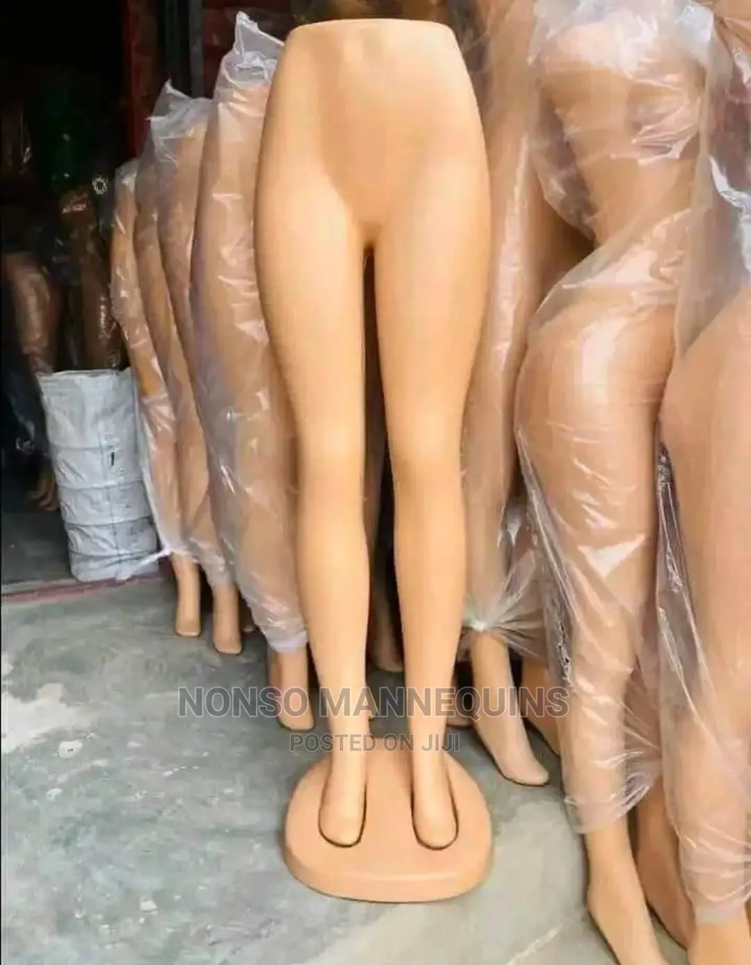 Female Plastic Waist Half Body Mannequin