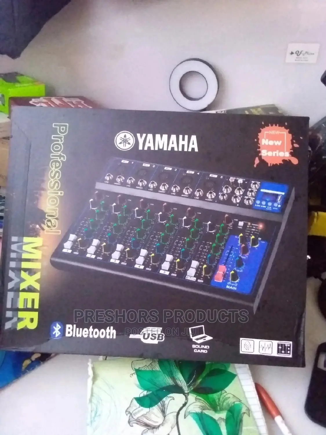 7 Channel Yamaha Mixer Bluetooth Usb