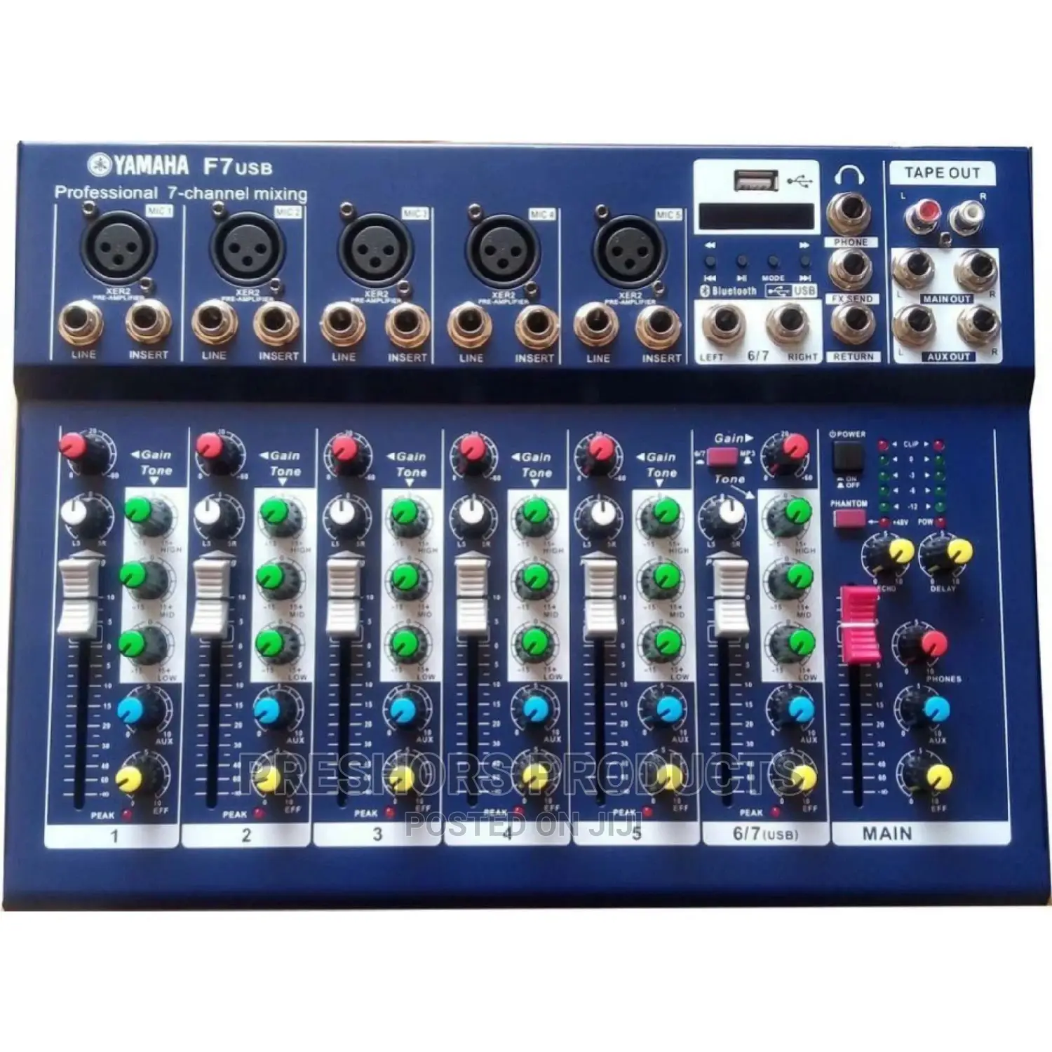 7 Channel Yamaha Mixer Bluetooth Usb