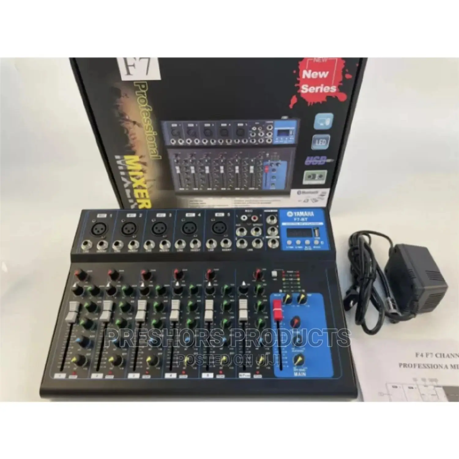 7 Channel Yamaha Mixer Bluetooth Usb