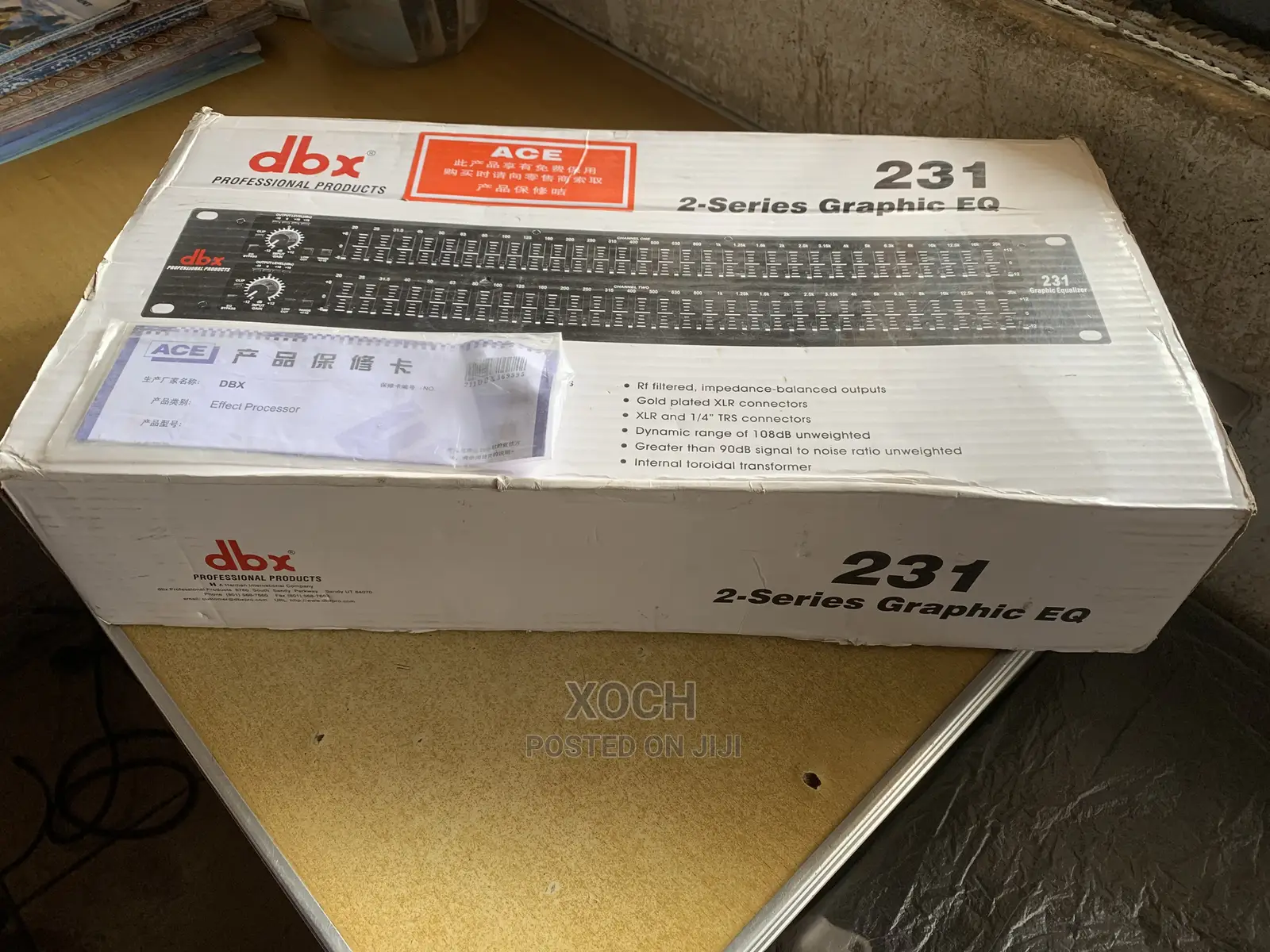 DBX 231s Dual Channel 31-Band Graphic Equalizer