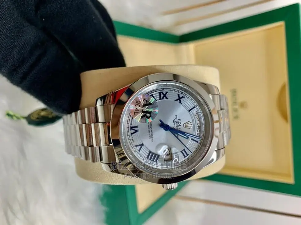 Original ROLEX DAY DATE Silver Steel Available in Store