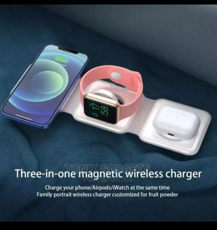 Foldable Magnetic 3 in 1 Wireless Charger