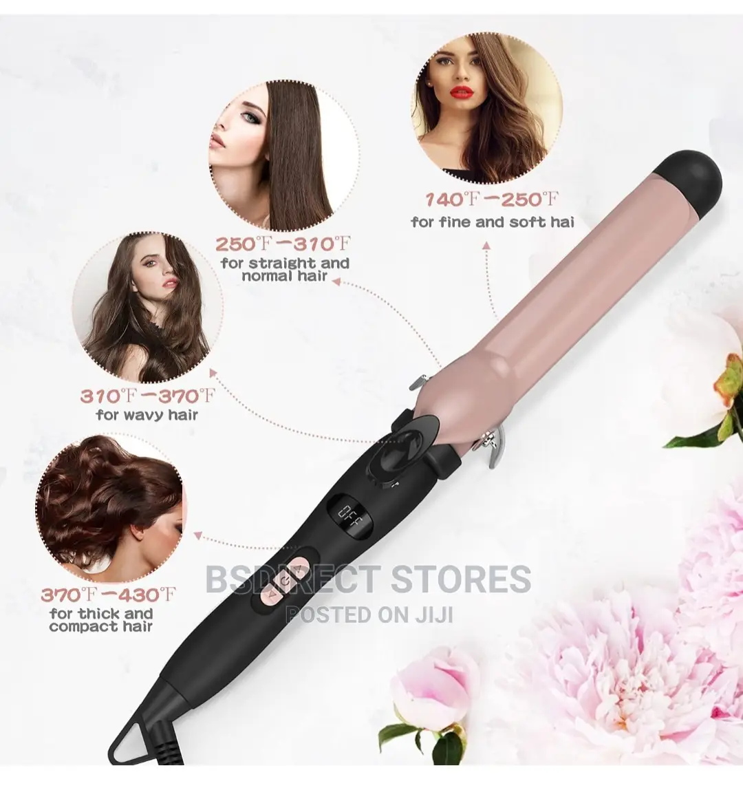 Pretfy 1.25 Inch Automatic 32mm Hair Curler Iron LCD Display