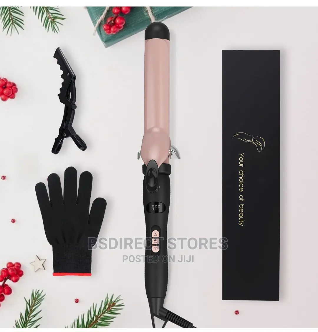 Pretfy 1.25 Inch Automatic 32mm Hair Curler Iron LCD Display