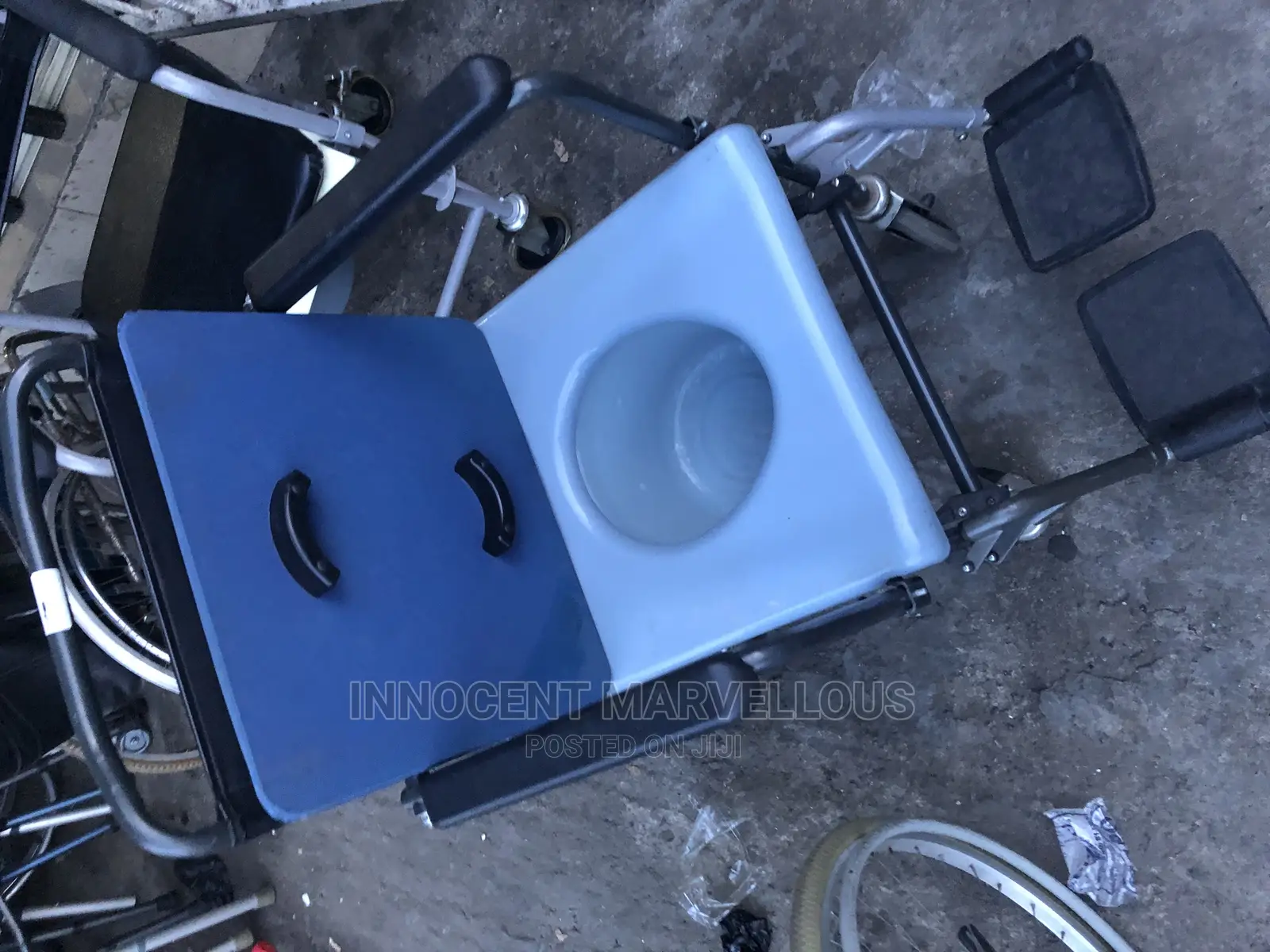 Pushing Commode Wheelchair