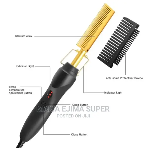 ￼ ￼ ￼ ￼ Hair Press Hot Comb - 80W
