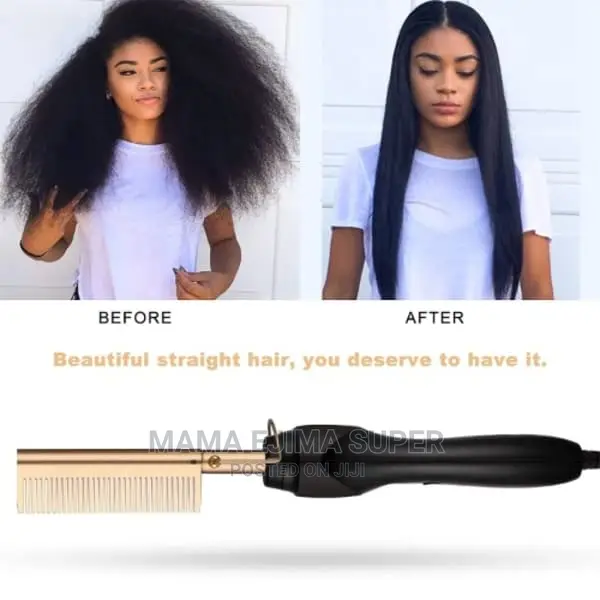 ￼ ￼ ￼ ￼ Hair Press Hot Comb - 80W