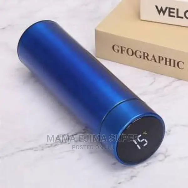Temperature Display Flask-500ml - Blue