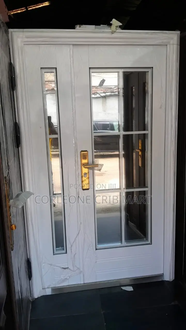 French Glass Entrance Door White.