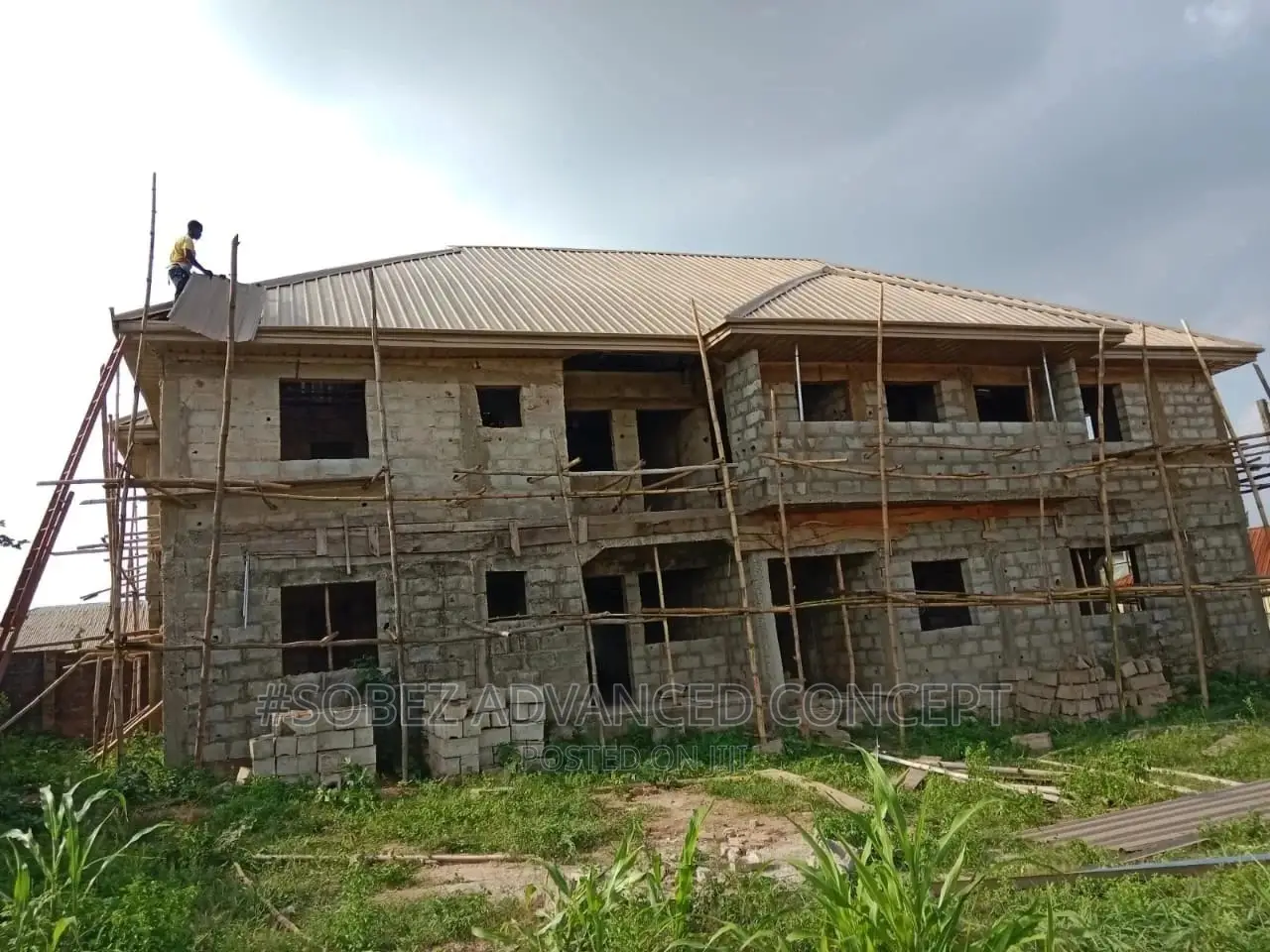 Ash Brown Long Span Roofing