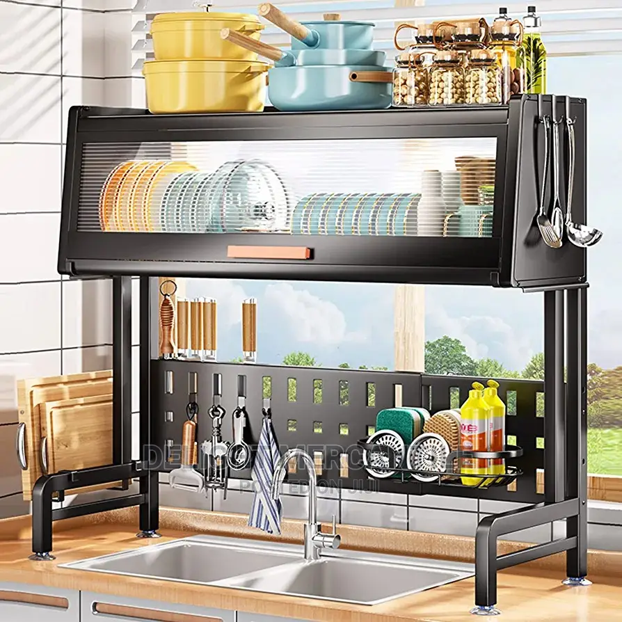 Sink Dish Rack With Cover