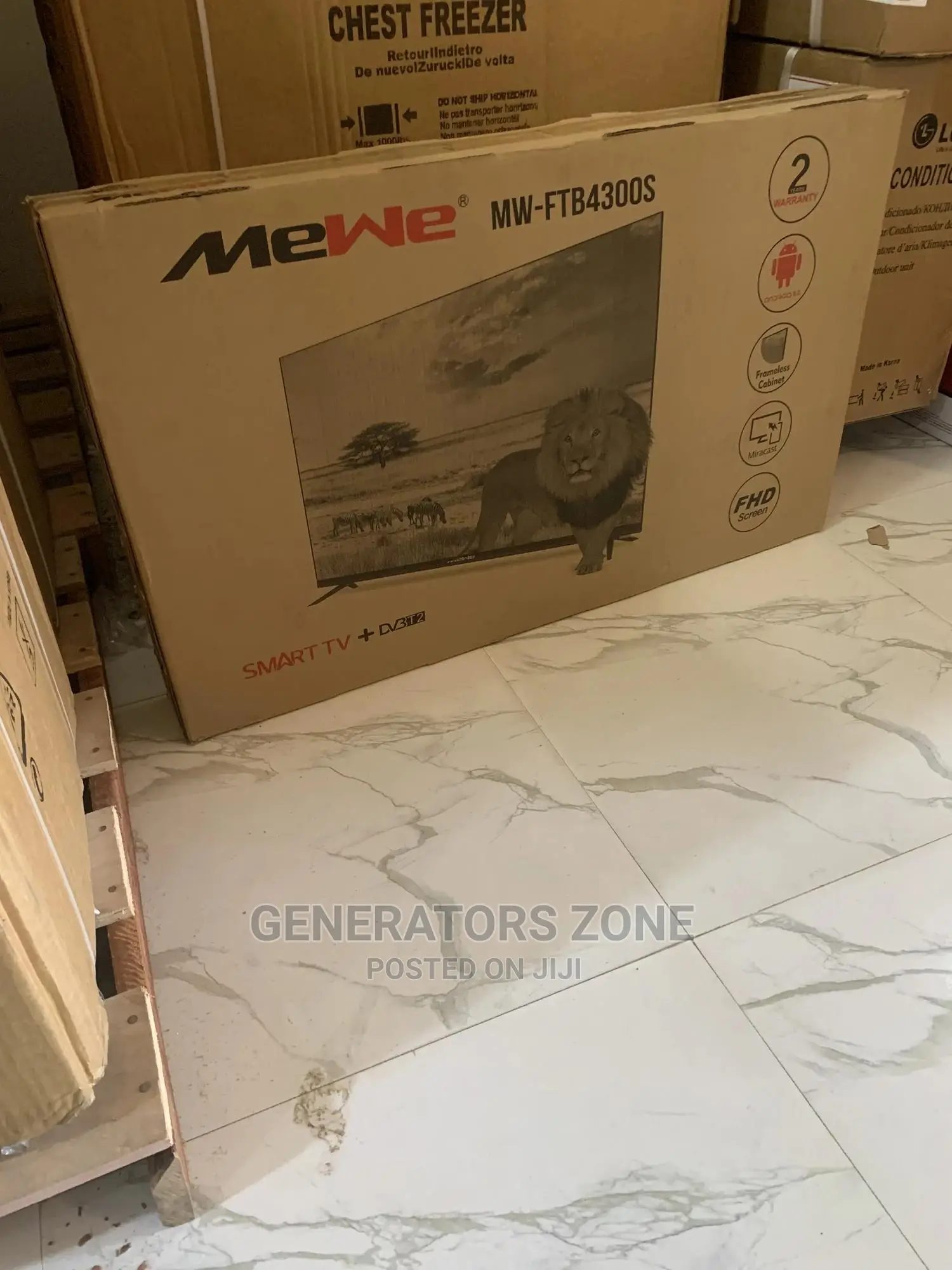 Best Selling Mewe 43 Inch Smart FHD TV +Frameless Cabinet