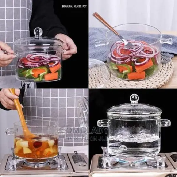 Transparent Glass Pot - 1900ml