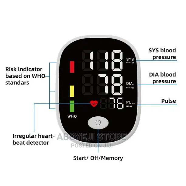 Digital Blood Pressure Monitor Bp Machine + Voice Function