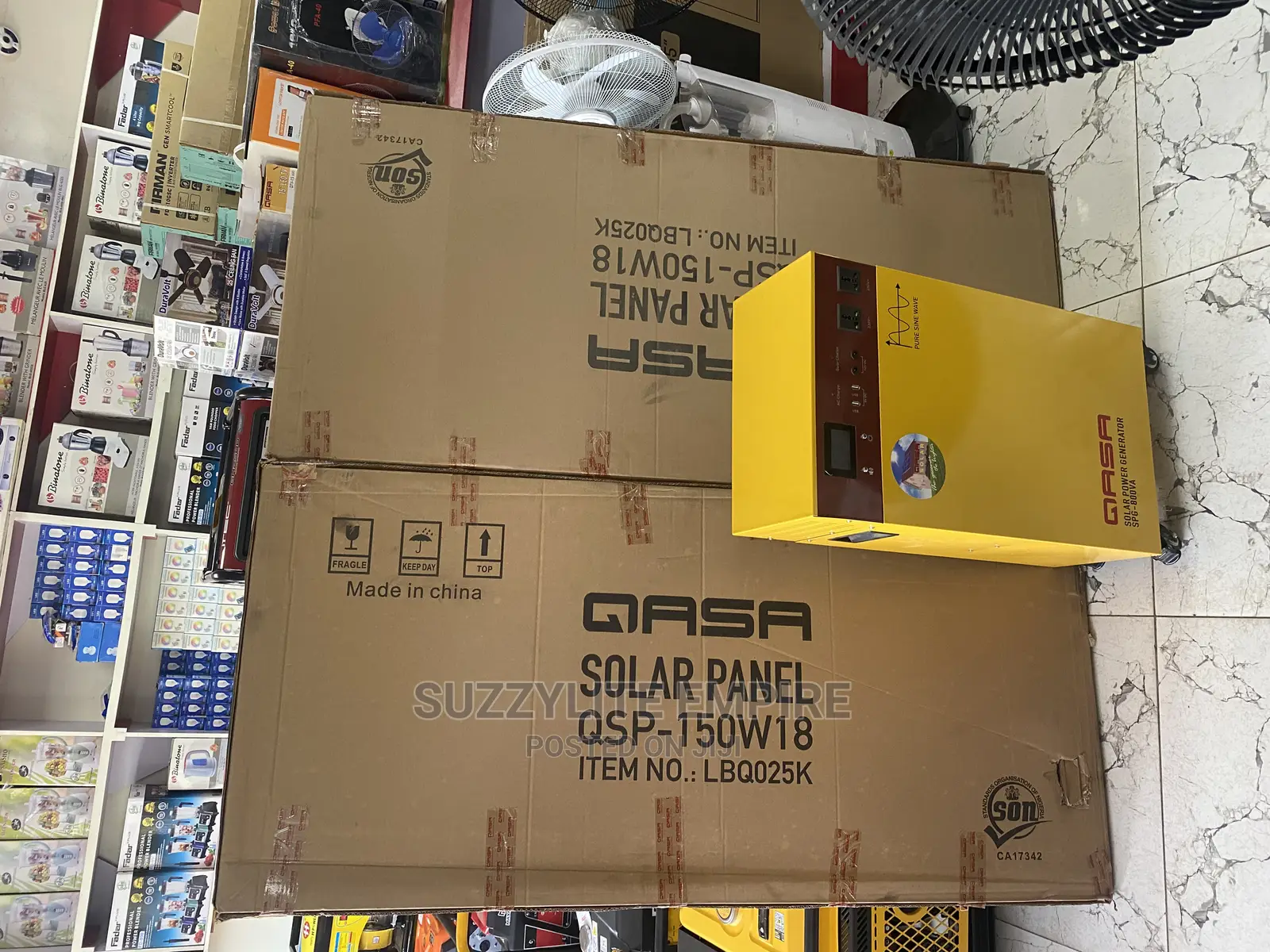 Qasa Solar Generator (Inverter)With Double Pannel